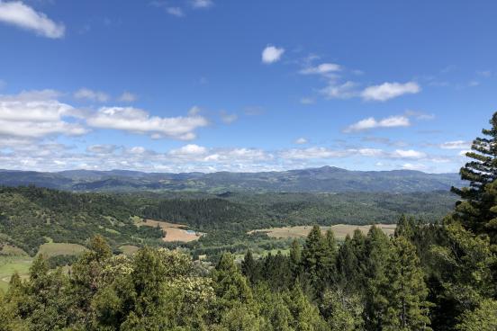 View of the California Coast Range